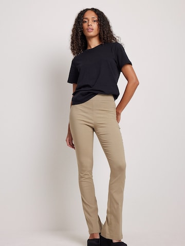 NA-KD Boot cut Pants in Beige