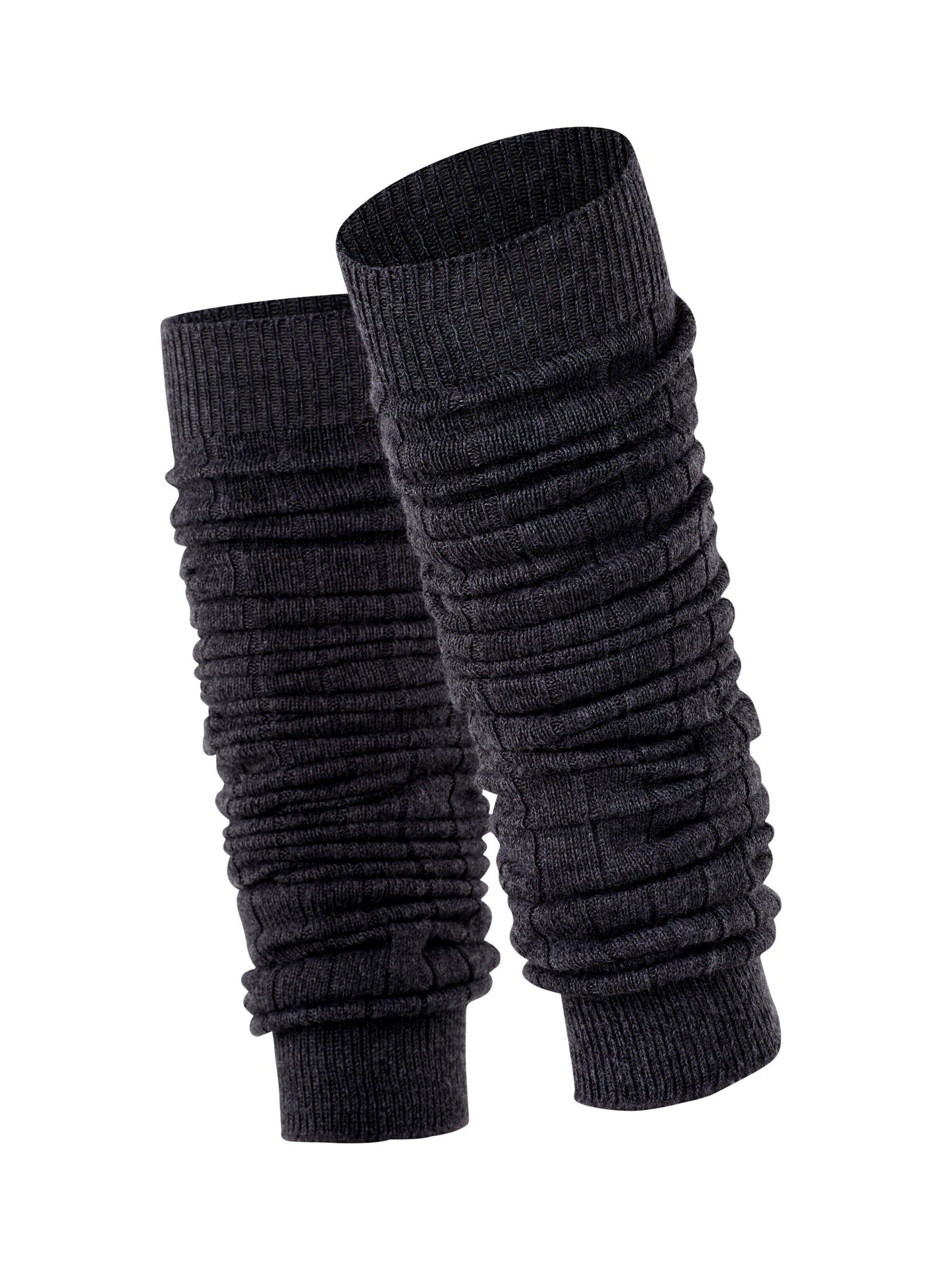 ESPRIT Leg Warmers 'Rib' in Grey