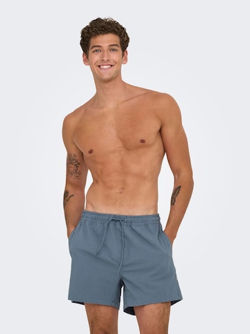Shorts de bain 'ONSTed' Only & Sons en bleu