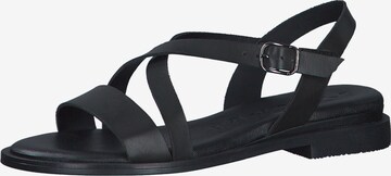 TAMARIS Sandalen met riem in Zwart: voorkant