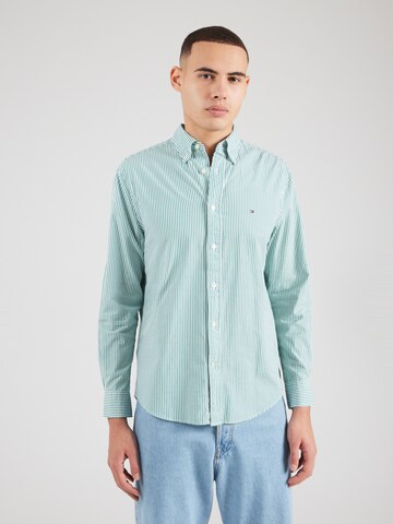 TOMMY HILFIGER Regular fit Button Up Shirt in Green: front