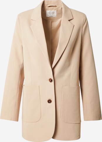 Blazer 'Galina' Guido Maria Kretschmer Collection en beige : devant
