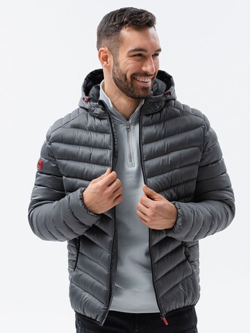 Veste mi-saison 'C368' Ombre en gris : devant