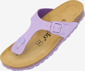 Palado T-Bar Sandals 'Kos' in Purple: front