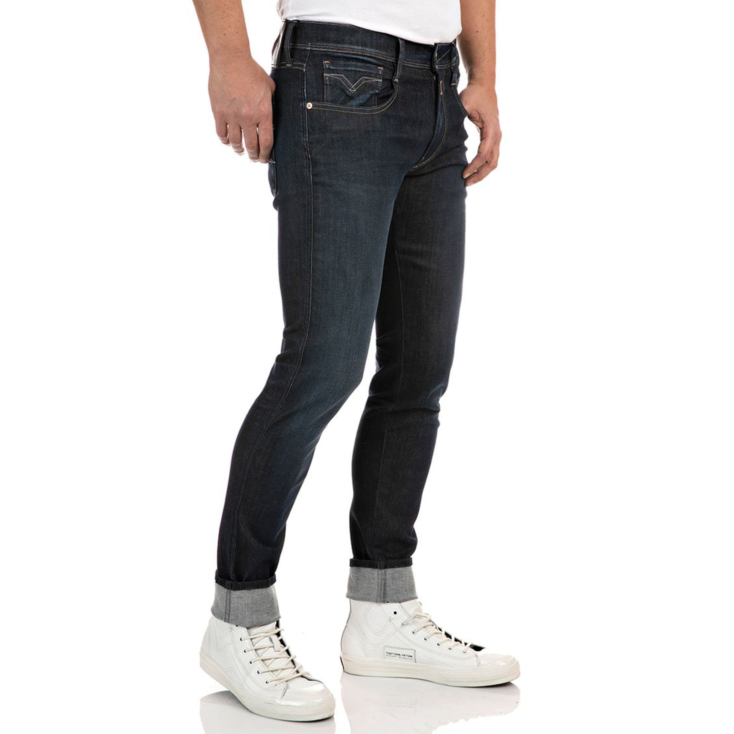 REPLAY Slimfit Jeans in Blauw