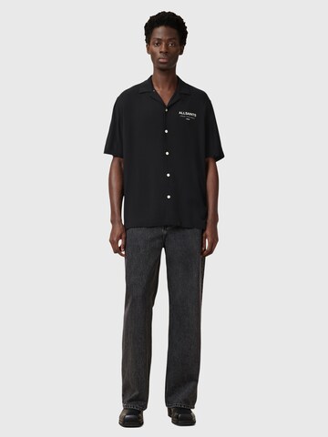 AllSaints Классический крой Рубашка 'UNDERGROUND' в Черный