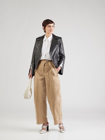 BOSS - Loosefit Pantalón 'C_Tulia' en marrón