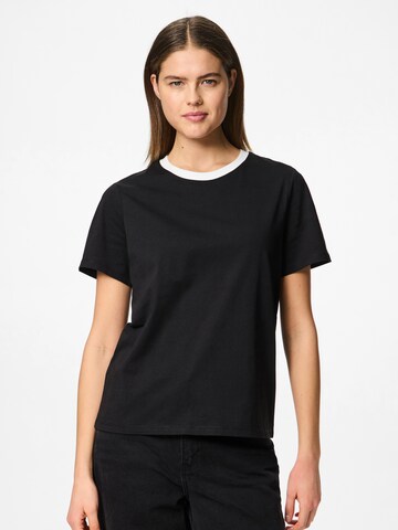 Maglietta 'Ria' di PIECES in nero: frontale