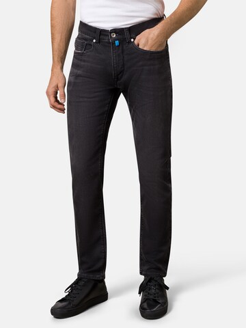 PIERRE CARDIN Slimfit Jeans 'Lyon' in Zwart: voorkant