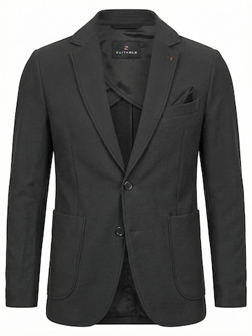 Zuitable Slim Fit Sakko 'DiBob'‌‌‌ in Schwarz