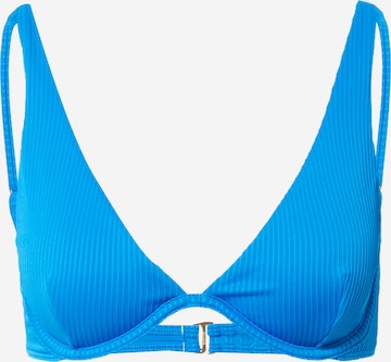 zils HOLLISTER Trijstūra formas Bikini augšdaļa: no priekšpuses