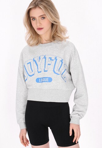 myMo ATHLSR Sweatshirt 'Back To School' in Grey: front