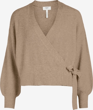 Cardigan 'Malena' OBJECT Petite en beige : devant