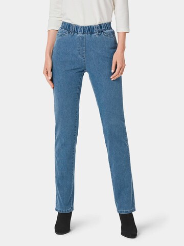 Goldner Regular Jeans 'Louisa' in Blauw: voorkant