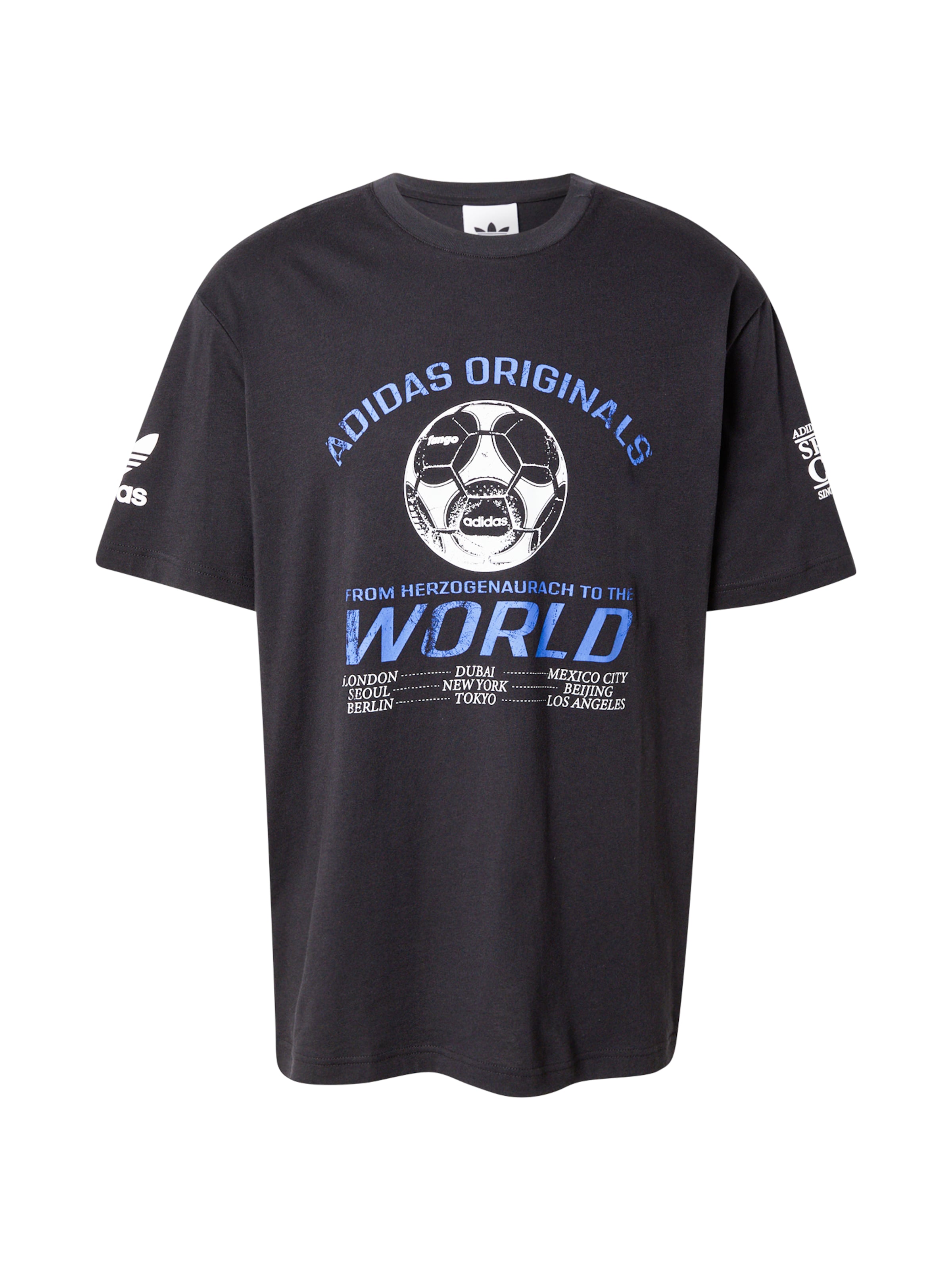 juoda ADIDAS ORIGINALS Marškinėliai '90s Football': priekis