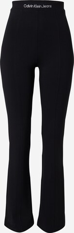Calvin Klein Jeans Slimfit Legíny 'MILANO' – černá: přední strana