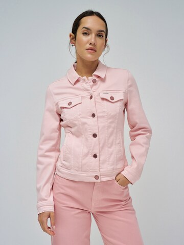 Salsa Jeans Tussenjas in Roze: voorkant