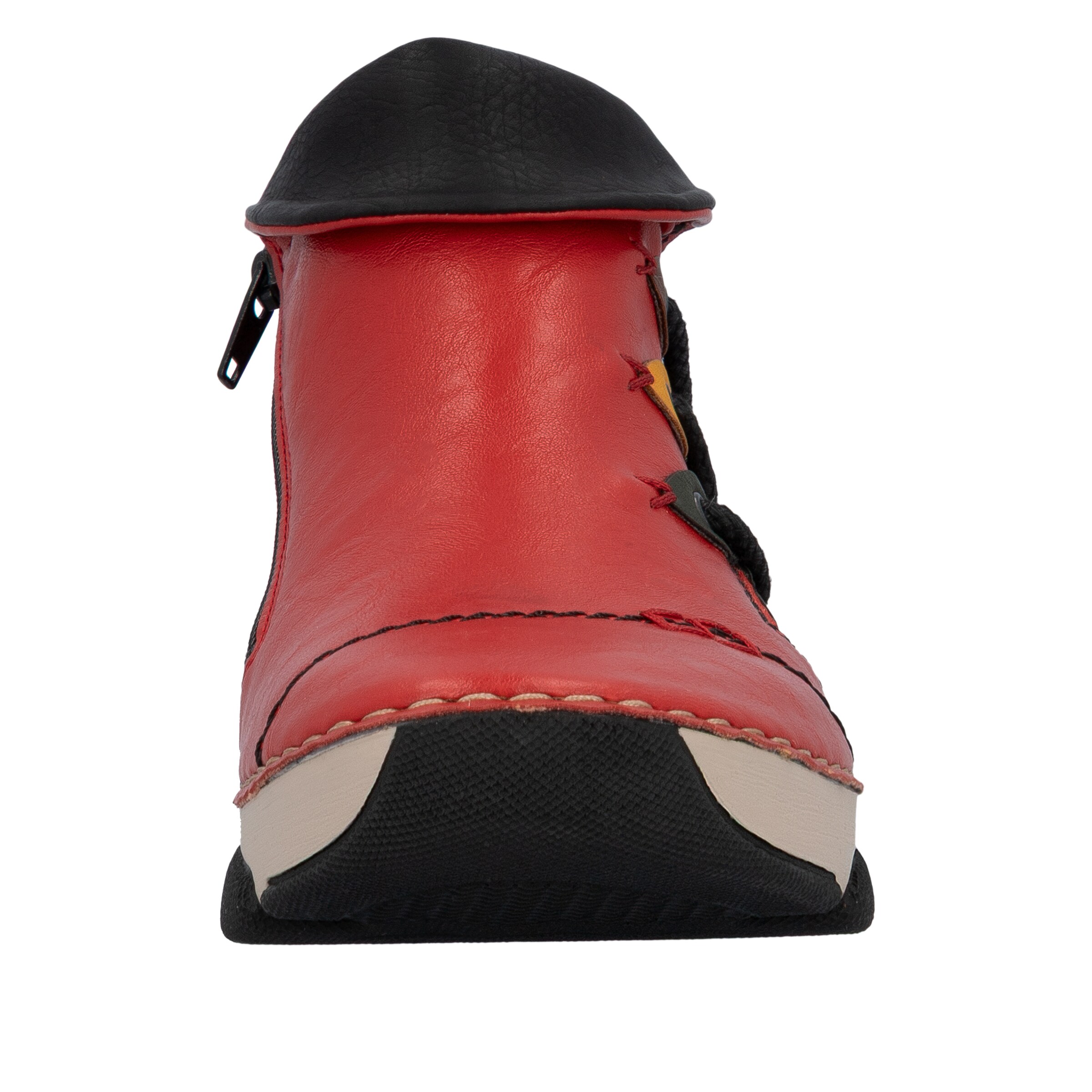 Bottines Rieker en rouge