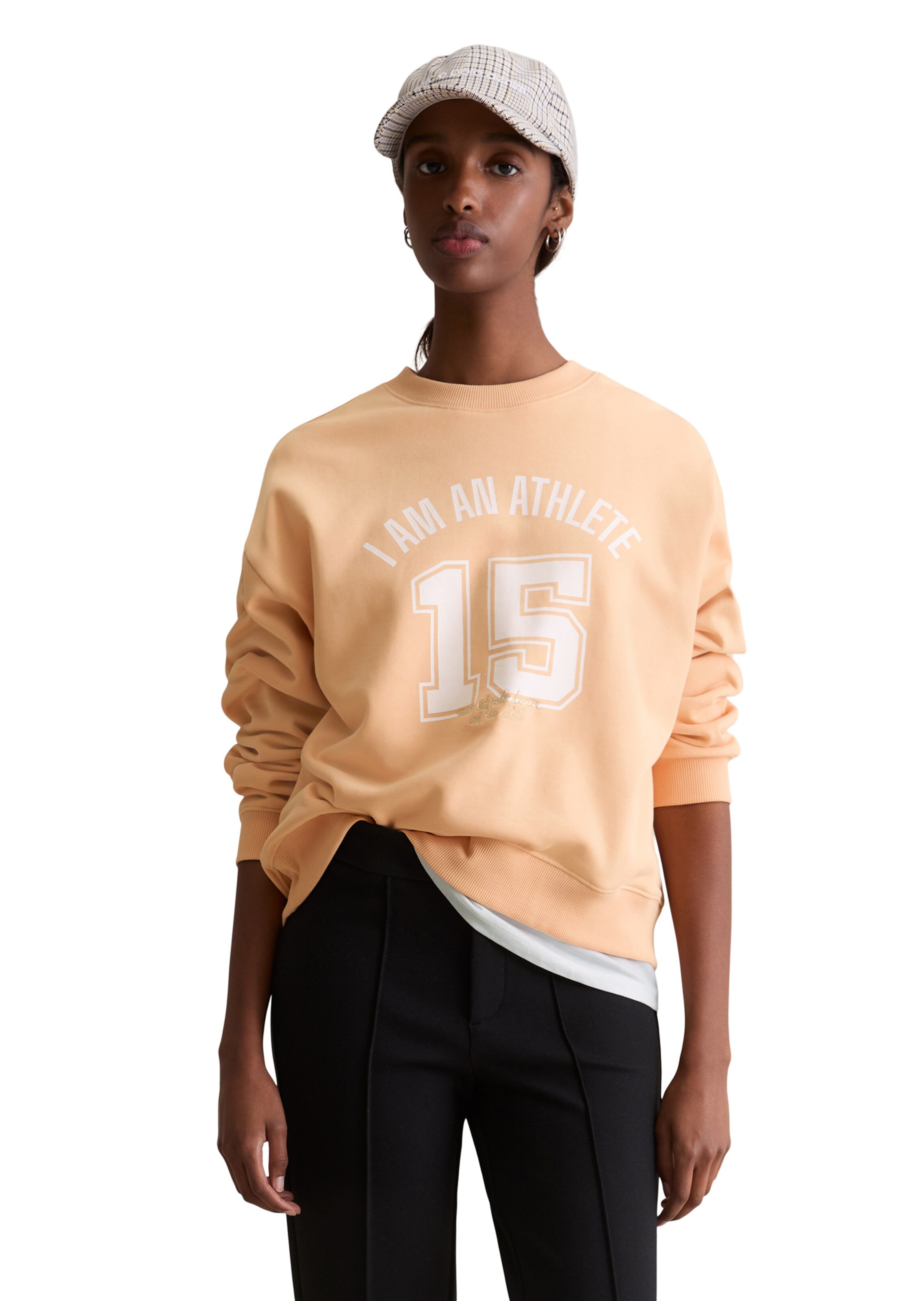 Marc O'Polo DENIM Sweatshirt in Orange: front