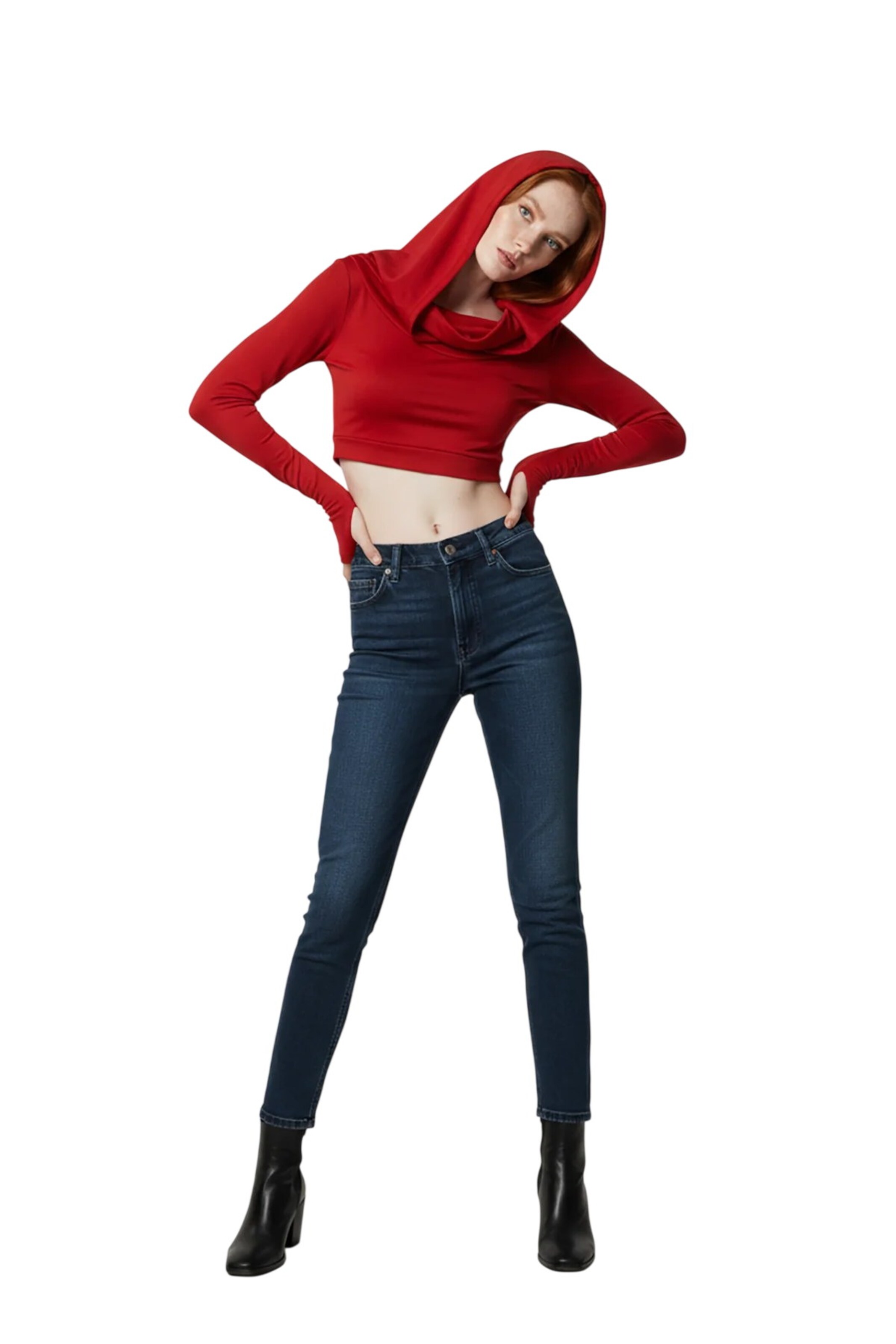 Alexa Dash Bluse in Rot