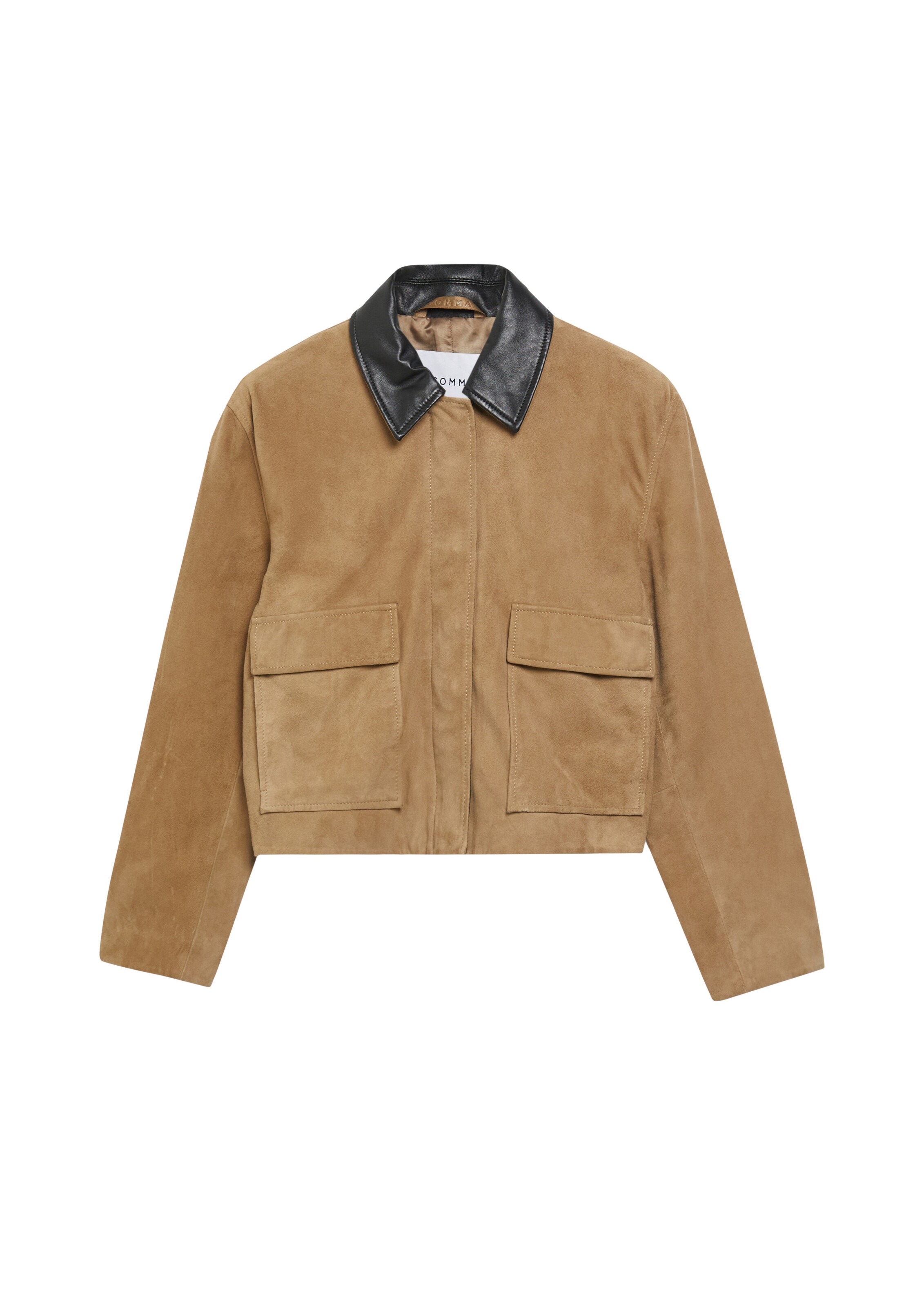 Veste mi-saison COMMA en marron : devant