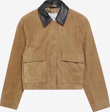 Veste mi-saison COMMA en marron : devant