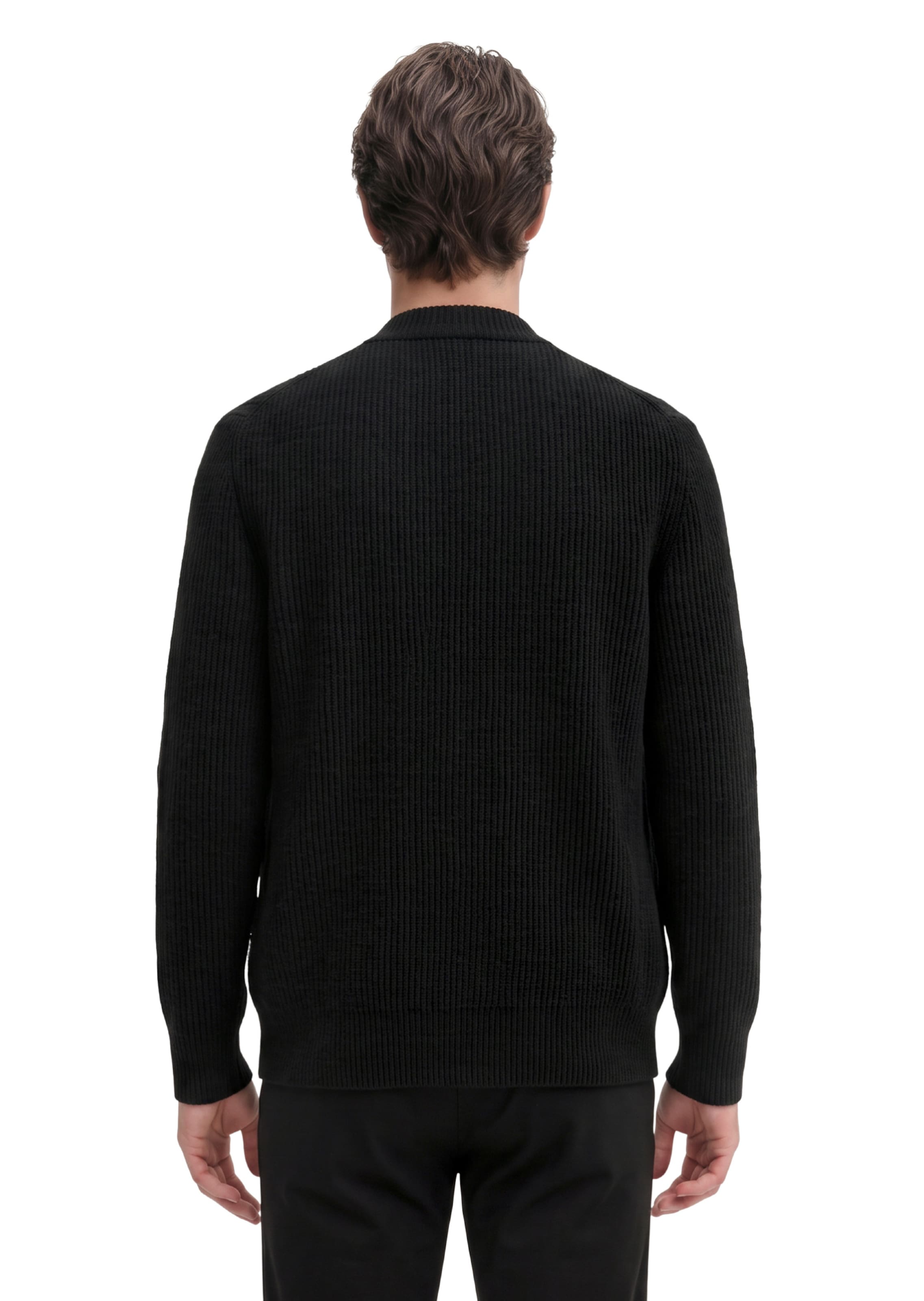 Marc O'Polo Gebreid vest in Zwart