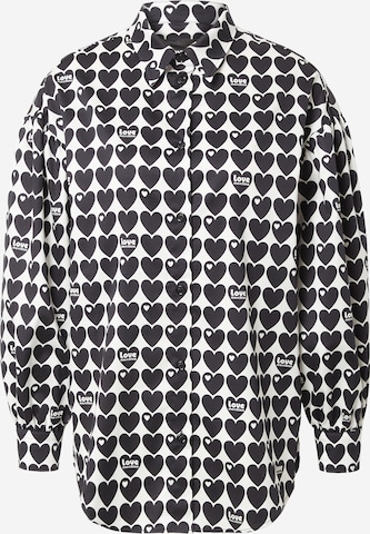 Chemisier 'CAMICIA' Love Moschino en noir : devant