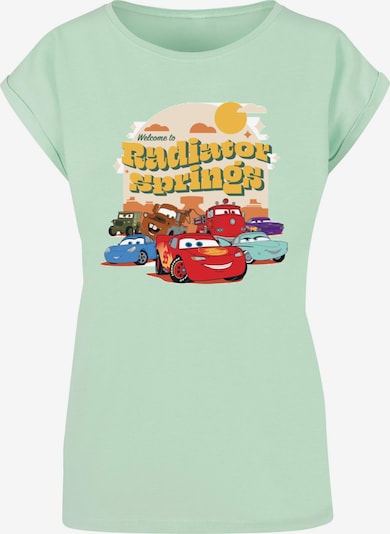 ABSOLUTE CULT T-Shirt 'Cars - Radiator Springs Group' in mint / mischfarben, Produktansicht