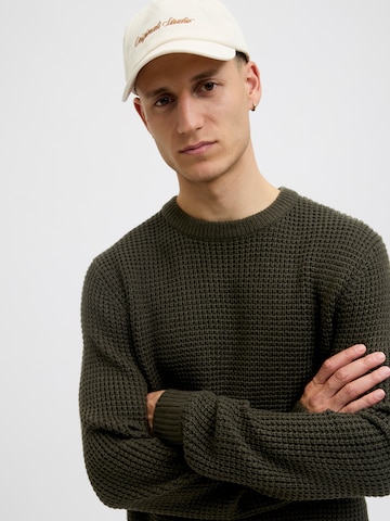 Pulover 'JJGLOBAL' de la JACK & JONES pe verde