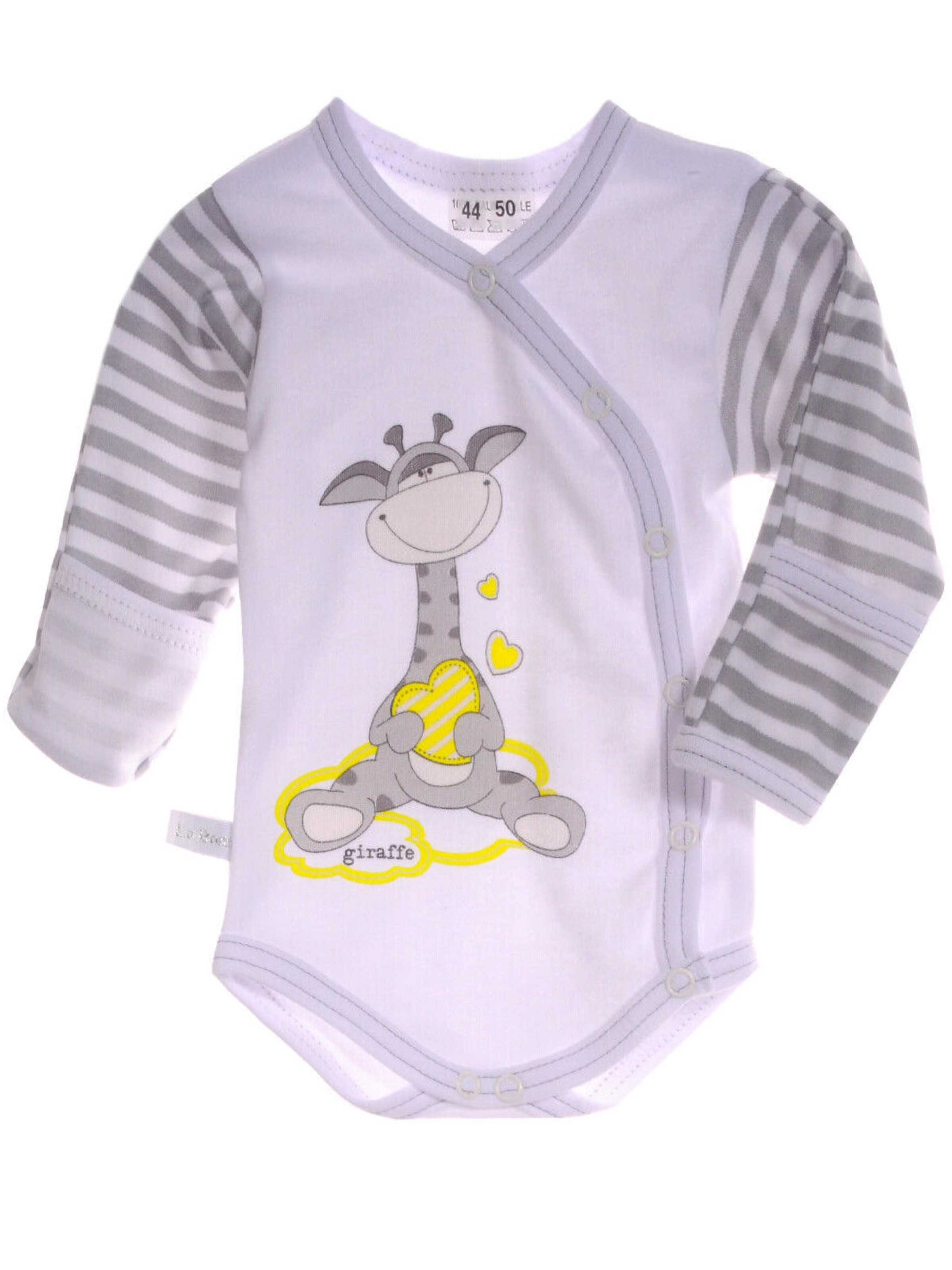 La Bortini Strampler/Body‌‌‌‌‌‌‌‌‌‌ in Grau: Vorderseite