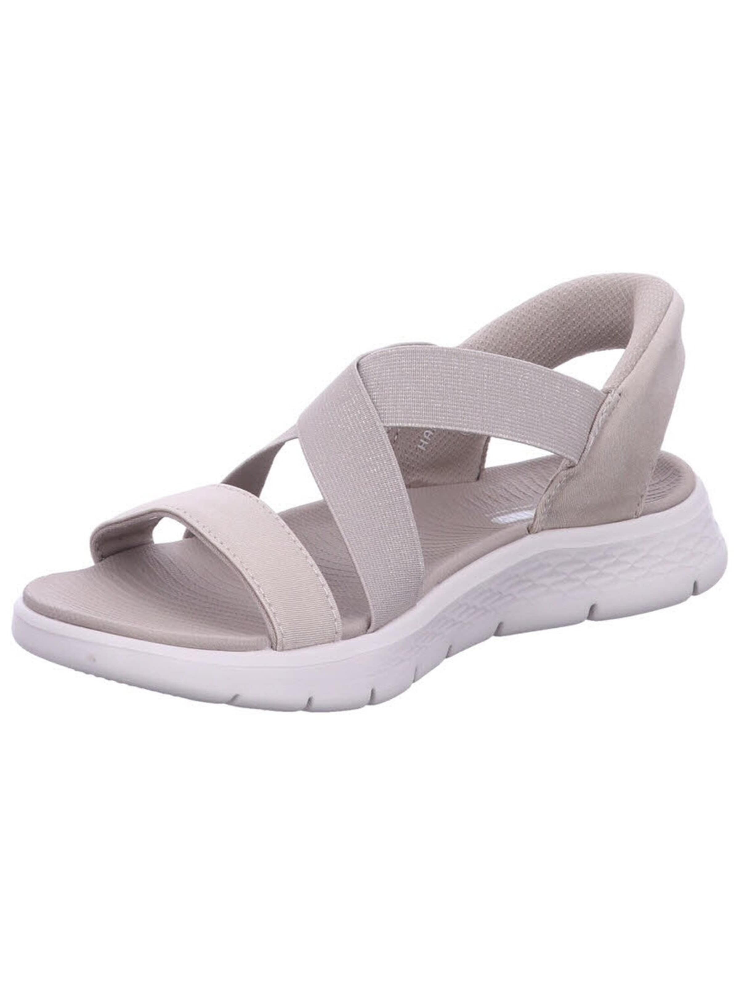 SKECHERS Sandal 'Sandalette Damen 141489 TPE Textil in grau' i grå: framsida