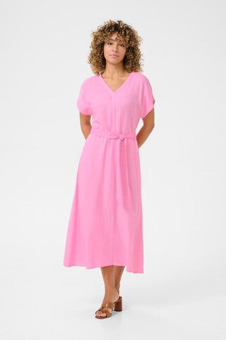 Cream Dress 'Venta ' in Pink: front