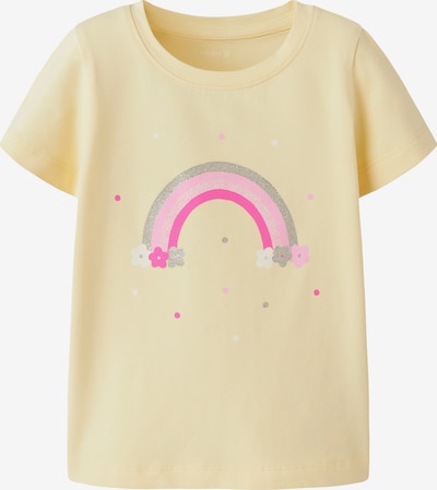 NAME IT Paita 'NMFDOTTAS' värissä pastellinkeltainen / vaaleanpunainen / hopea, Tuotenäkymä