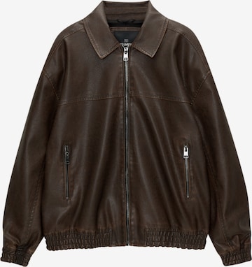 Veste mi-saison Pull&Bear en marron : devant