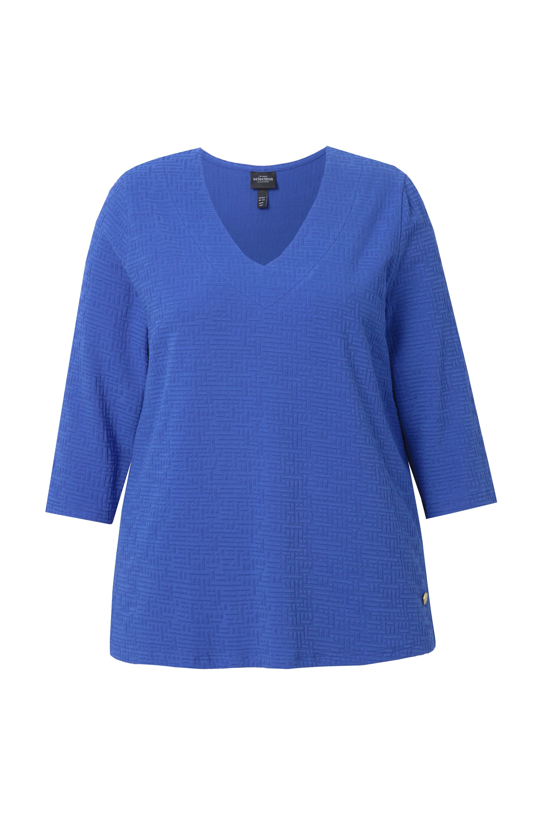 Ulla Popken Shirt in Blauw: voorkant