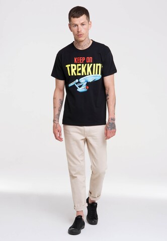 LOGOSHIRT Shirt 'Star Trek – Keep On Trekkin'' in Gemengde kleuren