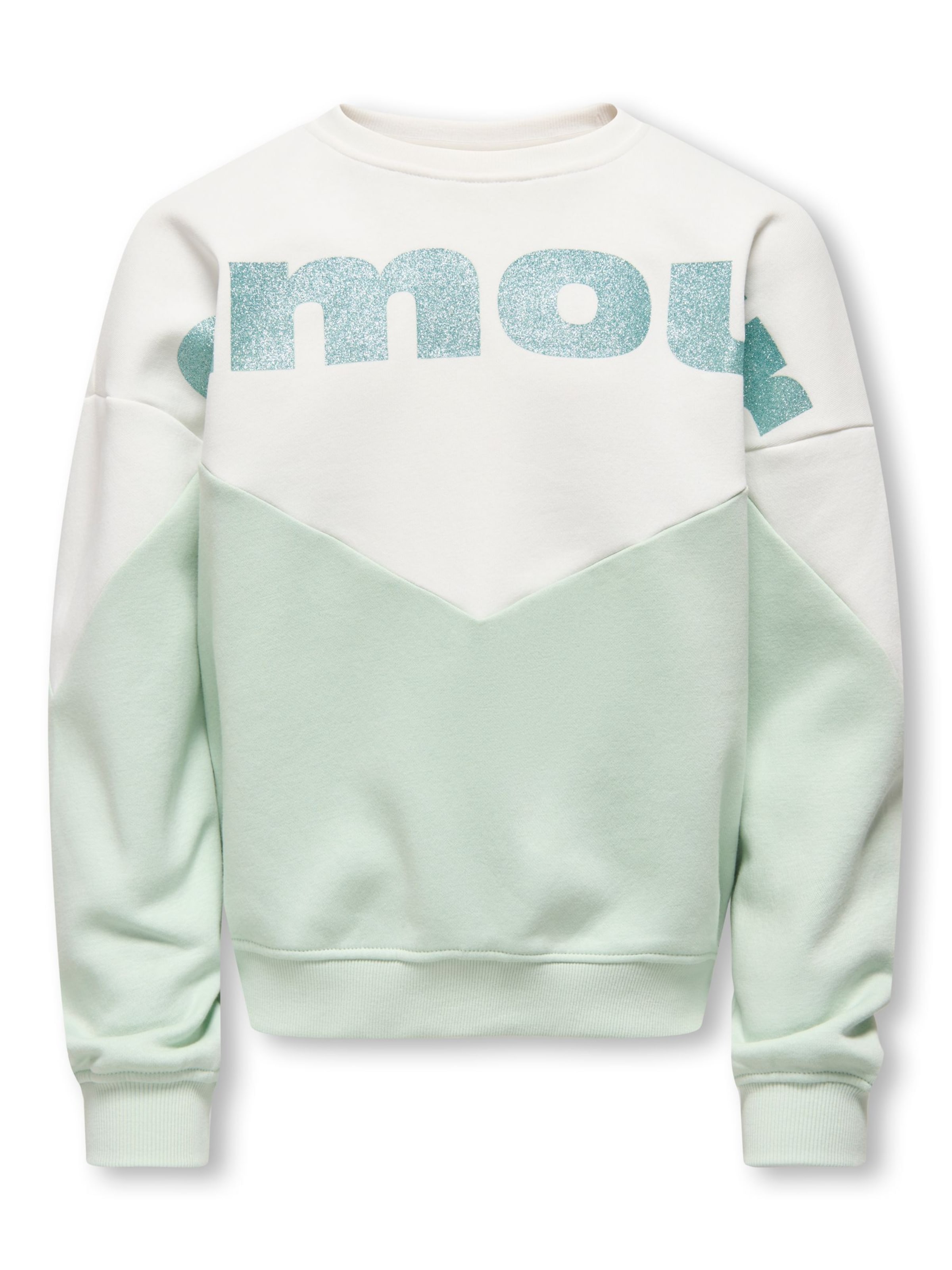 ONLY GIRLS - Sudadera 'KOGRuna-Mena' en blanco: frente
