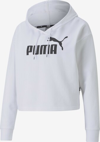 PUMA Sweatshirt 'Essentials' in Wit: voorkant