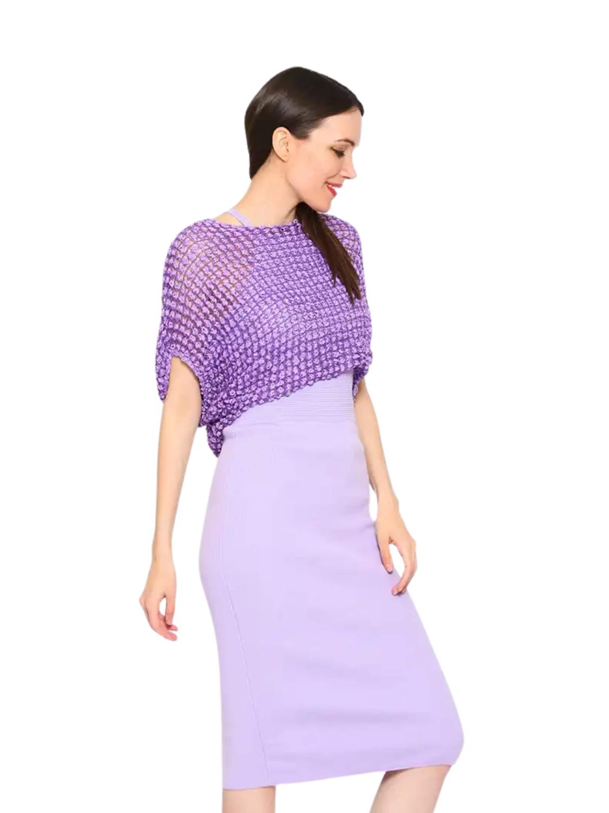 Süel knitwear - Top de punto 'Summer 3D' en lila