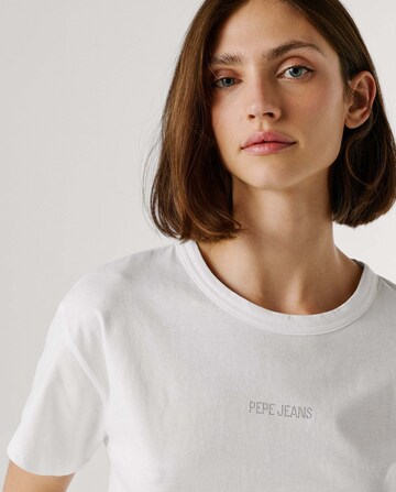 T-shirt 'Mia' Pepe Jeans en blanc