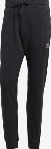 ADIDAS ORIGINALS Tapered Pants 'Essentials+' in Black: front