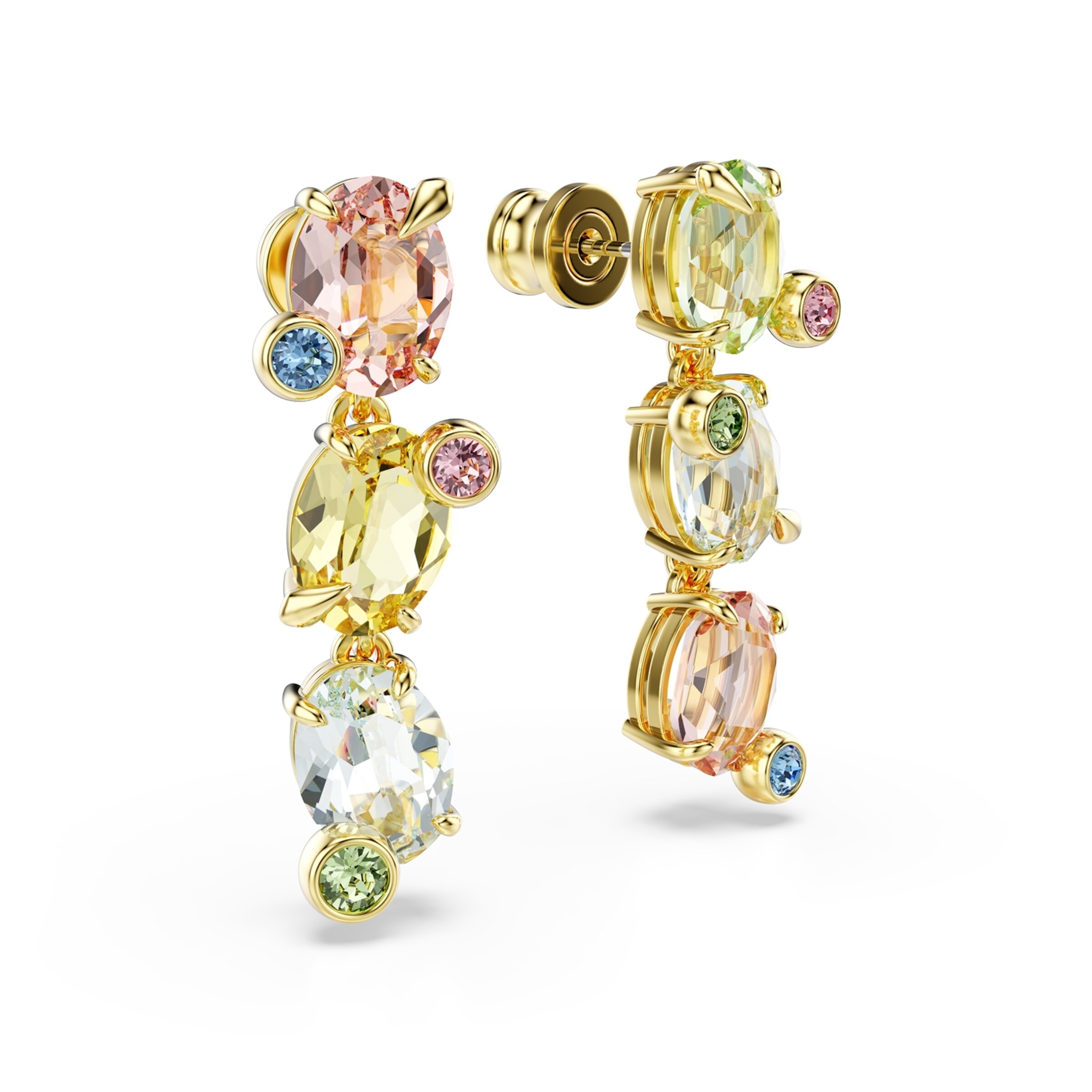 Boucles d'oreilles Swarovski en or