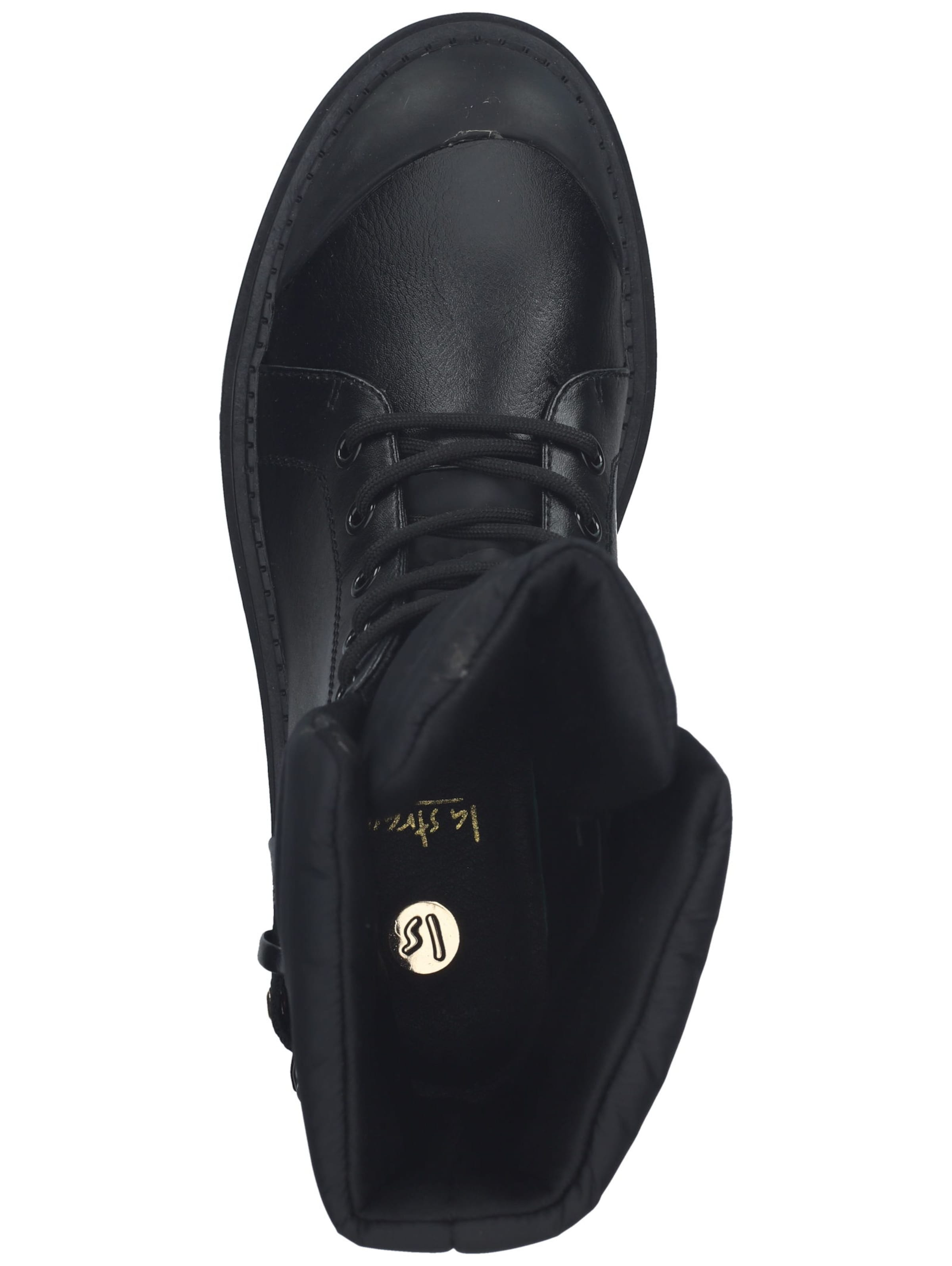 LA STRADA Schnürstiefelette in Schwarz