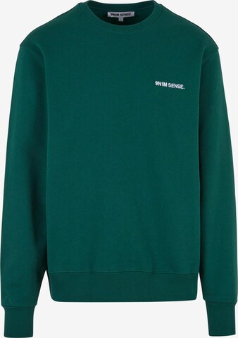 9N1M SENSE Sweatshirt in Groen: voorkant