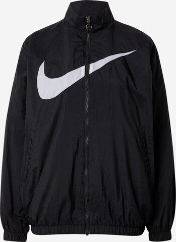 Nike Sportswear Φθινοπωρινό και ανοιξιάτικο μπουφάν 'Essential' σε μαύρο: μπροστά