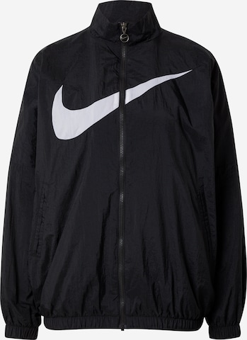 Nike Sportswear Демисезонная куртка 'Essential' в Черный: спереди