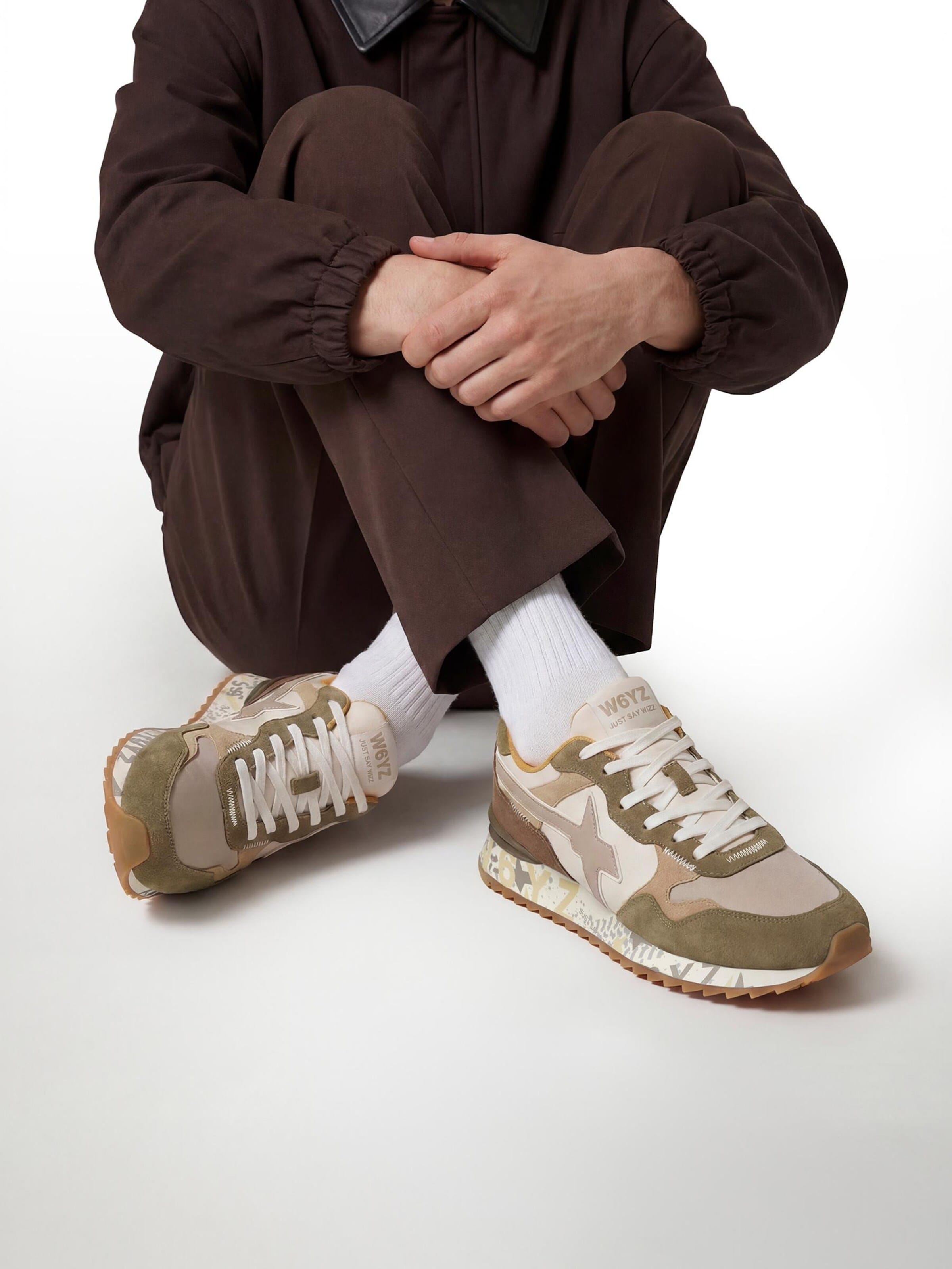 W6YZ Sneakers laag 'YAK-M.' in Groen: voorkant