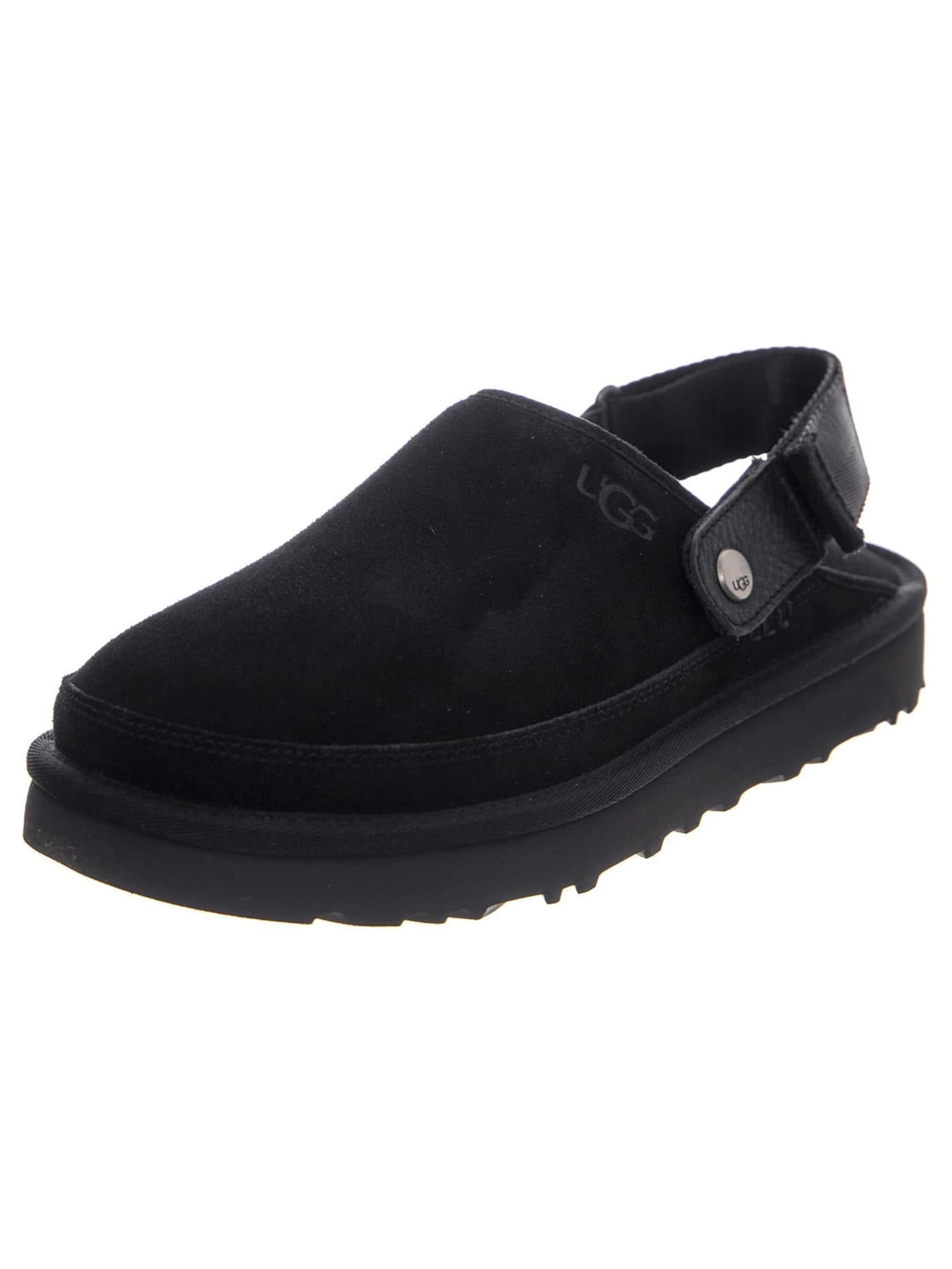 UGG Sandaler 'Mount Hope Fleece Black Sandals' i sort: forside