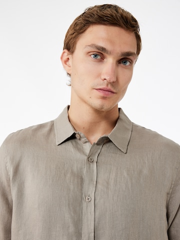 Koton Regular Fit Hemd in Braun